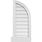Ekena Millwork Quarter Round Top Right Surface Mount PVC Gable Vent w/ 2"W x 2"P Brickmould Sill Frame, 14"W x 32"H GVPQR14X3203SN - alternate 1